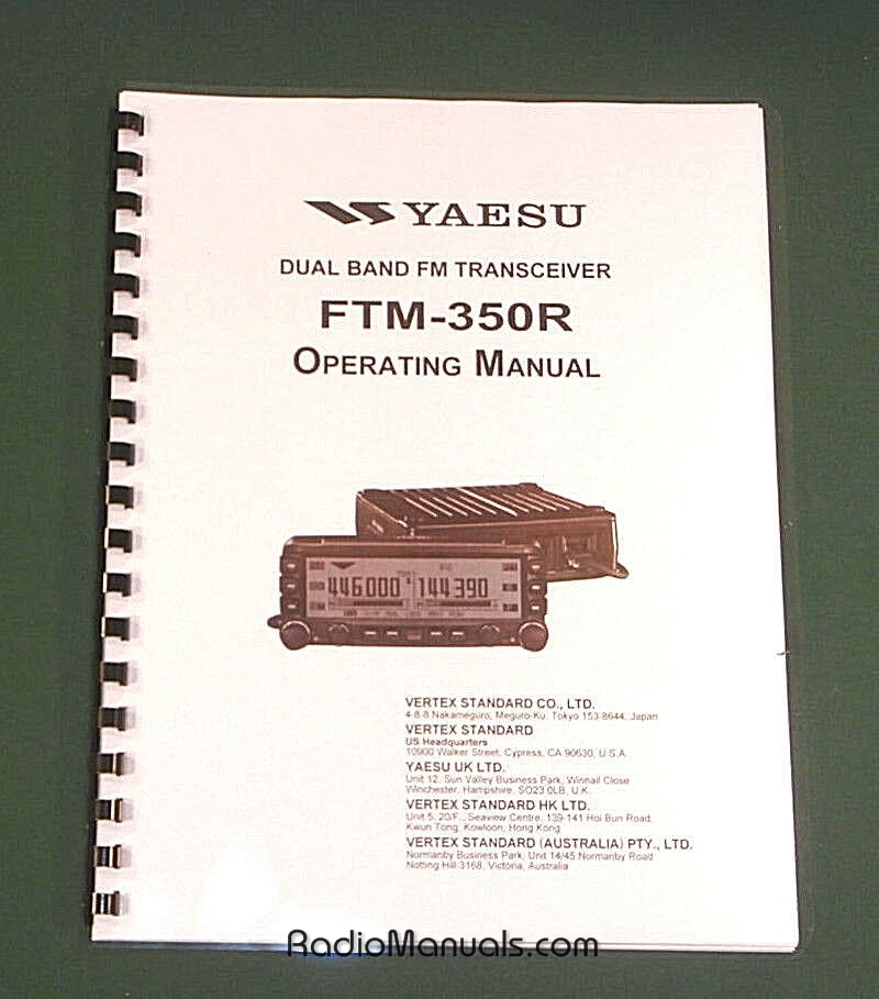 Yaesu FTM-350R Instruction Manual - Click Image to Close